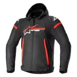 CHAQUETA ALPINESTARS ZACA WATERPROOF NEGRA / ROJA