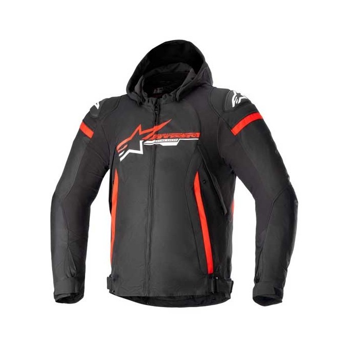 CHAQUETA ALPINESTARS ZACA WATERPROOF NEGRA / ROJA