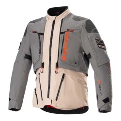 CHAQUETA ALPINESTARS AMT-10R DRYSTAR XF GRIS / MARRON / NARANJA