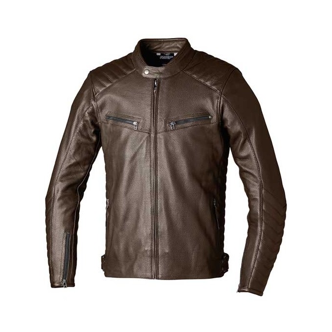 CHAQUETA DE PIEL RST ROADSTER AIR MARRON
