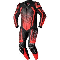 MONO DE PIEL 1 PIEZA HOMBRE RST PRO SERIES EVO AIRBAG ROJO FLÚOR / NEGRO