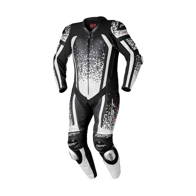 MONO DE PIEL 1 PIEZA HOMBRE RST PRO SERIES EVO AIRBAG BLANCO/ NEGRO