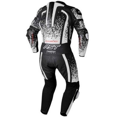 MONO DE PIEL 1 PIEZA HOMBRE RST PRO SERIES EVO AIRBAG BLANCO/ NEGRO