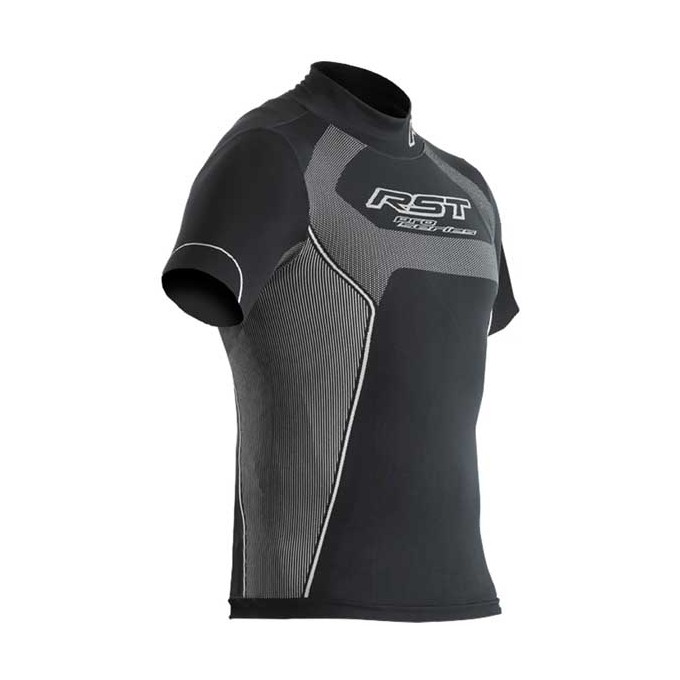 CAMISETA INTERIOR TECH X MC RST COOLMAX NEGRA (MANGA CORTA)