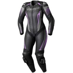 MONO DE PIEL 1 PIEZA MUJER RST TRACTECH EVO 5 CE NEGRO / FUCSIA / GRIS