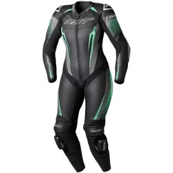 MONO DE PIEL 1 PIEZA MUJER RST TRACTECH EVO 5 CE NEGRO / AQUA / GRIS