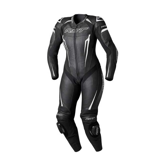 MONO DE PIEL 1 PIEZA MUJER RST TRACTECH EVO 5 CE NEGRO / BLANCO