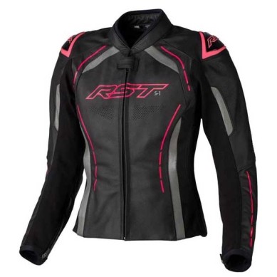 CHAQUETA MUJER DE PIEL RST S-1 CE ROSA