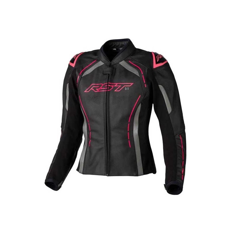 CHAQUETA MUJER DE PIEL RST S-1 CE ROSA