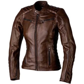CHAQUETA MUJER DE PIEL RST ROADSTER 3 MARRON