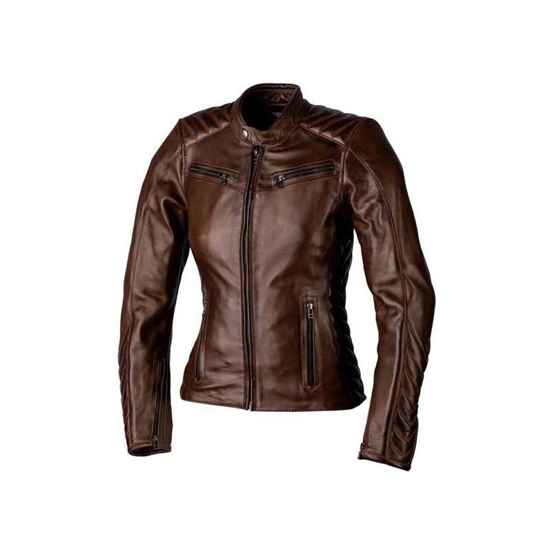 CHAQUETA MUJER DE PIEL RST ROADSTER 3 MARRON