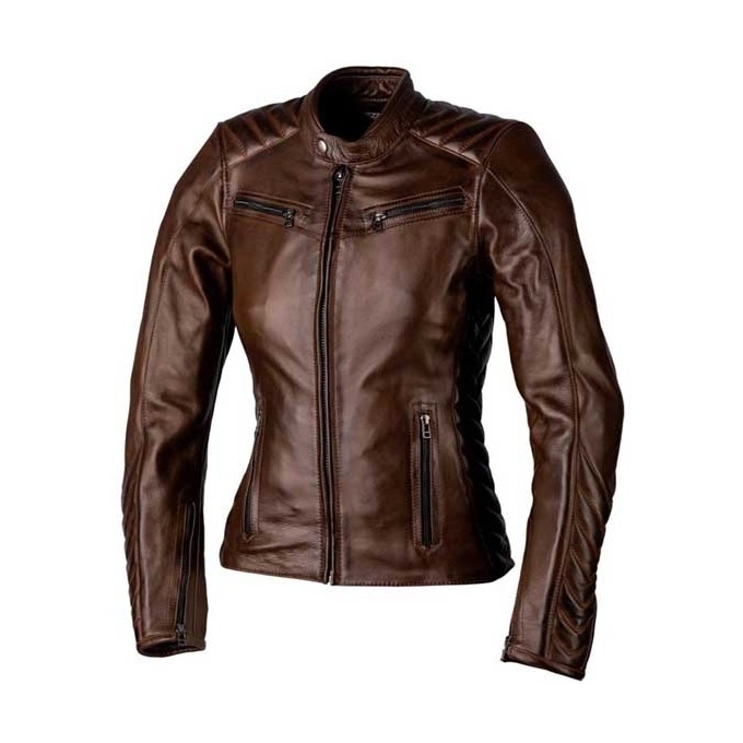 CHAQUETA MUJER DE PIEL RST ROADSTER 3 MARRON