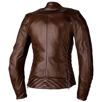 CHAQUETA MUJER DE PIEL RST ROADSTER 3 MARRON