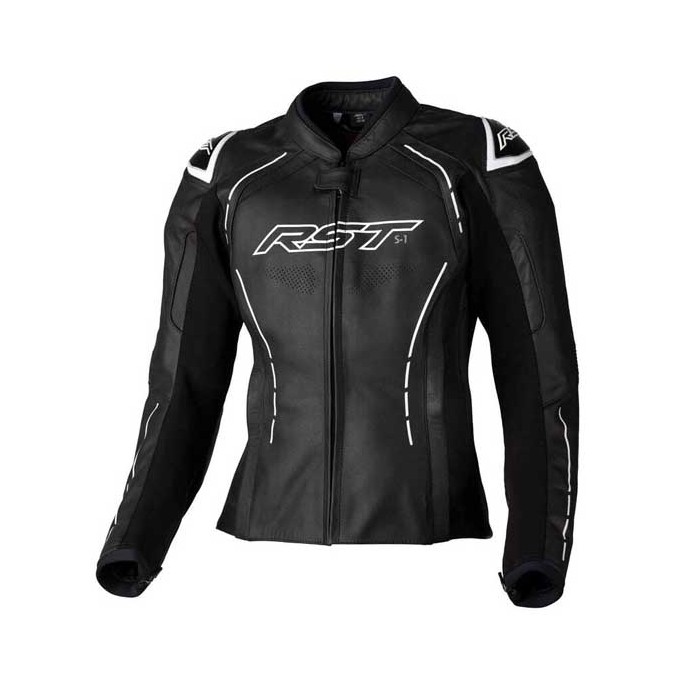 CHAQUETA MUJER DE PIEL RST S-1 CE BLANCA