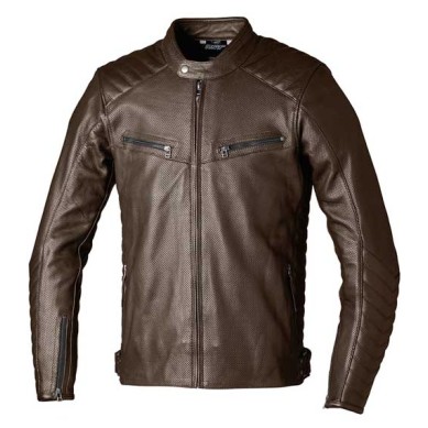 CHAQUETA MUJER DE PIEL RST ROADSTER AIR CE MARRON