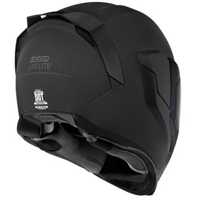 CASCO ICON AIRFLITE DARK NEGRO MATE