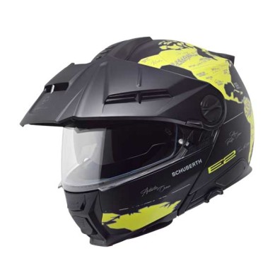CASCO MODULAR SCHUBERTH E2 ATLAS NEGRO/AMARILLO