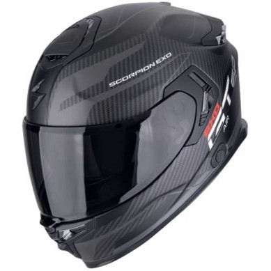 CASCO SCORPION EXO-GT SP AIR FLEX NEGRO/PLATA MATE