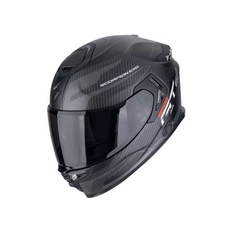CASCO SCORPION EXO-GT SP AIR FLEX NEGRO/PLATA MATE