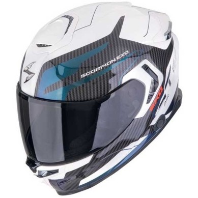 CASCO SCORPION EXO-GT SP AIR FLEX BLANCO/AZUL