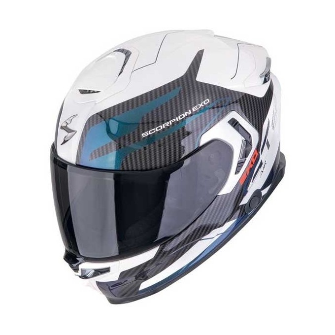 CASCO SCORPION EXO-GT SP AIR FLEX BLANCO/AZUL