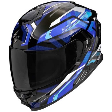 CASCO SCORPION EXO-GT SP AIR AUGUSTA NEGRO / AZUL
