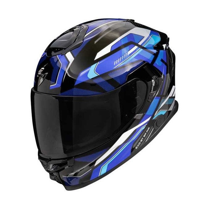 CASCO SCORPION EXO-GT SP AIR AUGUSTA NEGRO / AZUL