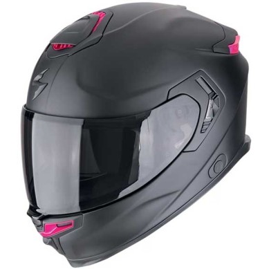 CASCO SCORPION EXO-GT SP AIR NEGRO MATE / ROSA
