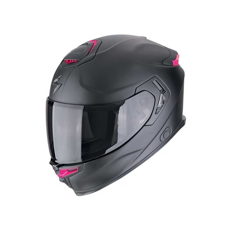 CASCO SCORPION EXO-GT SP AIR NEGRO MATE / ROSA