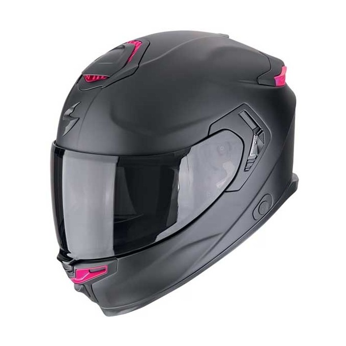 CASCO SCORPION EXO-GT SP AIR NEGRO MATE / ROSA