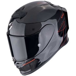 CASCO SCORPION EXO R1 EVO II CARBON AIR CYNERGY ROJO
