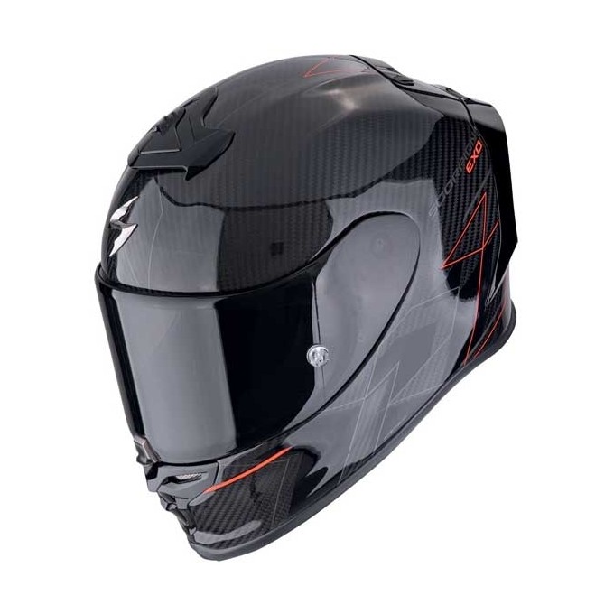 CASCO SCORPION EXO R1 EVO II CARBON AIR CYNERGY ROJO