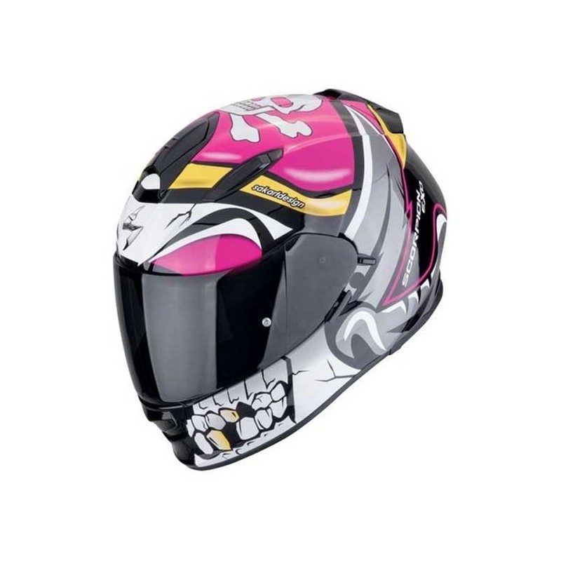 CASCO SCORPION EXO-491 PIRATE ROSA