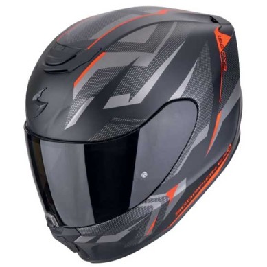 CASCO SCORPION EXO-391 AAXO NEGRO MATE / ROJO