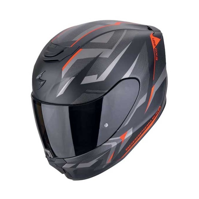 CASCO SCORPION EXO-391 AAXO NEGRO MATE / ROJO