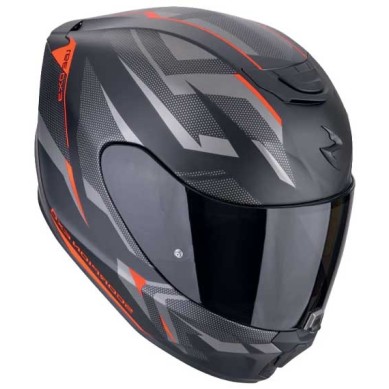 CASCO SCORPION EXO-391 AAXO NEGRO MATE / ROJO