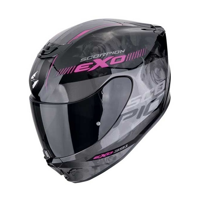 CASCO SCORPION EXO-391 AVA NEGRO / ROSA
