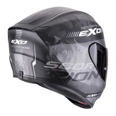 CASCO SCORPION EXO-391 AVA NEGRO MATE / PLATA