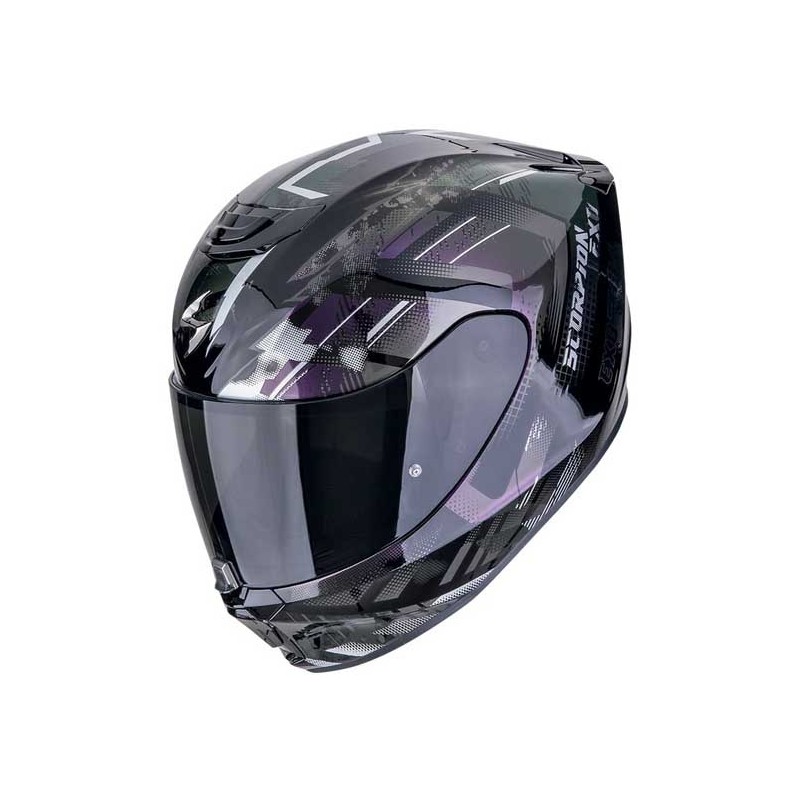 CASCO SCORPION EXO-391 CLUTTER NEGRO / CAMALEÓN