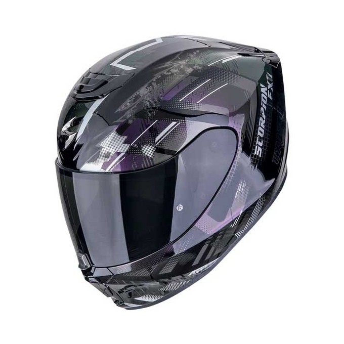 CASCO SCORPION EXO-391 CLUTTER NEGRO / CAMALEÓN