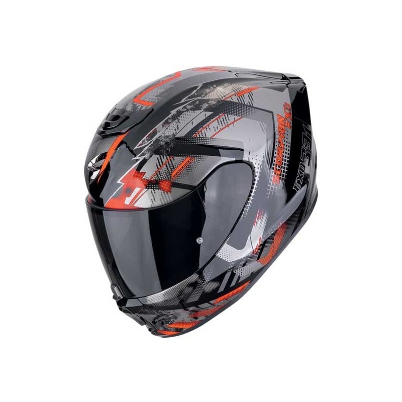 CASCO SCORPION EXO-391 CLUTTER NEGRO / ROJO