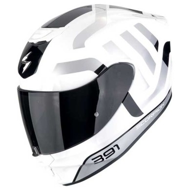 CASCO SCORPION EXO-391AROK BLANCO / NEGRO / GRIS TALLA S / M / L