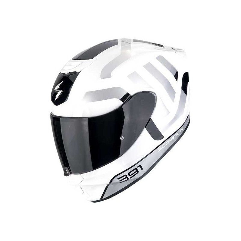 CASCO SCORPION EXO-391AROK BLANCO / NEGRO / GRIS TALLA S / M / L