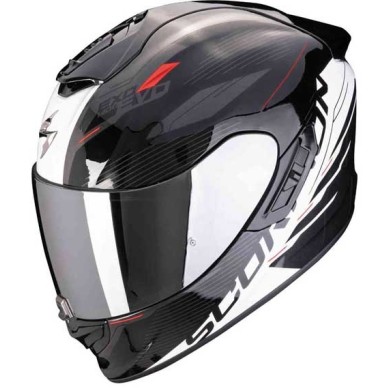 CASCO SCORPION EXO-1400 EVO II AIR LUMA NEGRO / BLANCO TALLA XS / S