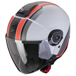 CASCO SCORPION EXO-CITY II VEL GRIS MATE /ROJO 