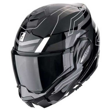 CASCO SCORPION EXO-TECH-EVO-CONQUER-NEGRO-BLANCO