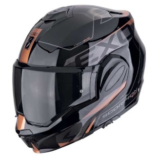 CASCO SCORPION EXO-TECH EVO TRAVELLER NEGRO / MARRÓN