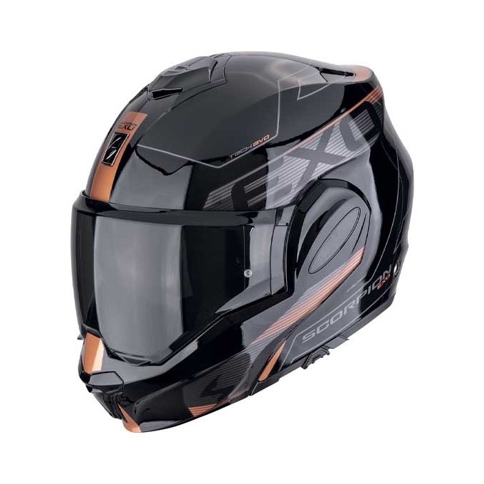 CASCO SCORPION EXO-TECH EVO TRAVELLER NEGRO / MARRÓN