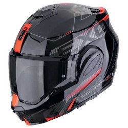 CASCO SCORPION EXO-TECH EVO TRAVELLER NEGRO / ROJO