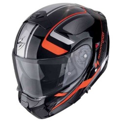 CASCO SCORPION EXO 930 ARDENS NEGRO METÁLICO / ROJO
